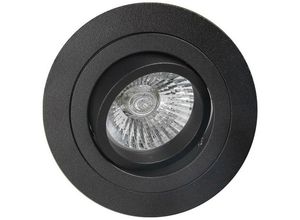 8435153900075 - Inspired Lighting - Inspired Mantra - Basico - GU10 Swivel Recessed Downlight 92 cm rund 1 x GU10 Max 50W Sandschwarz