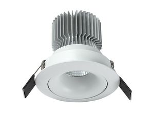 8435153900754 - Inspired Lighting - Inspired Mantra Formentera Schwenkbares Einbau-Downlight 8 cm rund 7 w cob-led 3000 k 550 lm mattweiß inklusive Treiber 3