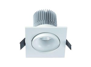 8435153900792 - Inspired Lighting - Inspired Mantra Formentera Schwenkbares Einbau-Downlight 8 cm quadratisch 7 w cob-led 3000 k 550 lm mattweiß inklusive