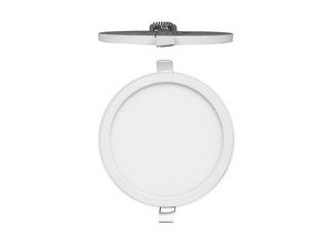 8435153901812 - Mantra - Inspired Saona 145 cm rundes ultraschlankes LED-Einbau-Downlight 12 w 4000 k 1080 lm mattweiß milchiges Acryl inklusive Treiber 3