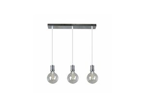 8435161401205 - Fabrilamp - Lampe Prisco 3xe27 Chrom transparent Birnen enthalten 24w 2700k 2550lm Regx64x125 cm 8435161401205 - Fabrilamp - Lampe Prisco 3xe27 Chrom transparent Birnen enthalten 24w 2700k 2550lm Regx64x125 cm