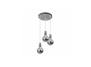 8435161401212 - Fabrilamp - Lampe Gala 3xe27 Chrom Chrombirnen enthalten 24w 2700k 2100lm Regx36x36 cm