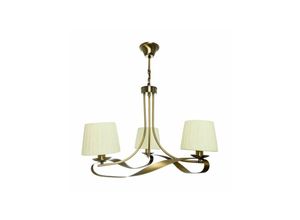 8435161404848 - Fabrilamp - Baeza Lampe 3xe14 Leder Beige Lampenschirm Regx52x52 cm