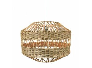 8435161416629 - Fabrilamp - fab 141295502 Anhänger Rattan 1xe27 Bromeliad Regx55x55 Cm