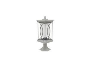 8435161486028 - Fabrilamp - fab 125271010 Kleine Mauer Außengarten 1xe27 Silber 39x16d