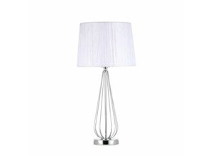 8435161489548 - Fabrilamp - fab 139071020 Tischplatte Robina 1xe27 Chrom c   Hose Weiß 62x30x30 Cm