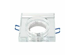 8435161492340 - Fabrilamp - fab 14338CG49 Einbau Cristal Solna 1xgu10 Quadrat Dicke 2cm Transparent w   Lampenfassung 2x9x9 Cm Cut 6 Cm