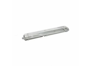 8435161497000 - Fabrilamp - fab 150492060 Wasserdichter Bildschirm 60cm Zeilen für Led 2xt8 Ip54 Grau   transparent 67x117x6 Cm