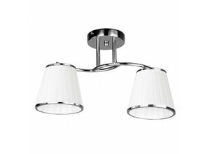 8435161497710 - Fabrilamp - fab 151752020 Lampe Lantanas 2xe27 Chrom Balnca Lampenschirm 24x43x155 Cm