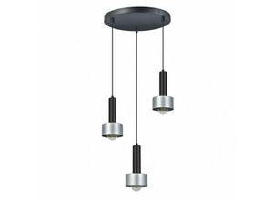 8435161499714 - Fabrilamp - fab 153883076 Allende Lampe 3xe27 Schwarz   Silber Regx35x35 Cm