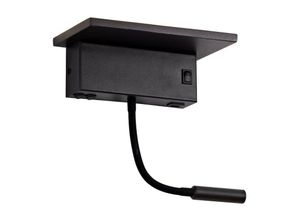 8435197401743 - Cristalrecord - Wandleuchte led Rob2 5W+3W usb und kabelloses Ladegerät