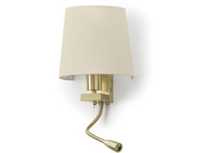 8435258616802 - Novolux - Wandleuchte lesertilt firenze usb E27 60W+LED smd 3W 240lm CRI80 3000K mattgold