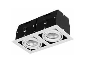 8435381429676 - Forlight Lighting - downlight ip23 cardan double gu10 g53 100w weiß