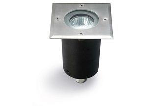 8435381435165 - Ledkia - Leds-C4 Gea - 1 Licht Außenquadrat Einbauleuchte Edelstahl Aisi 316 IP67 GU10