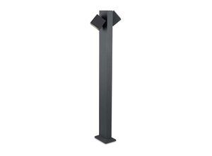 8435381458621 - Leds-c4 - Baliza Ip65 Cubus Bollard Led 22W Blanco Cálido - 3000K On-Off Gris Urbano 1031