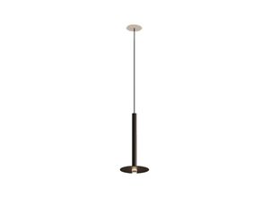 8435381493202 - Leds-c4 - LedsC4 Lámpara Colgante de Techo de Diseño Minimalista con Luz led 32W 169lm Lámpara Suspendida Florón Empotrable Negro Mate