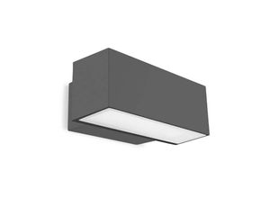 8435381497057 - Leds-c4 - Afrodita - Außen led Up & Down Wandleuchte Urban Grey 30cm 2172lm 4000K IP65