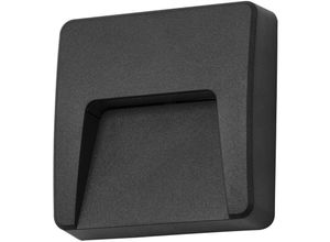 8435381497248 - Forlight - wandleuchte IP65 grove opaque square led 26 w 4000 k schwarz 89 lm