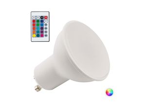 8435402509424 - Greenice - GU10 5W RGB-LED-Leuchtmittel mit Fernbedienung 40000 Std [PL187221-GU10]