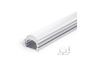 8435402526735 - Greenice - Profil Aluminium Für led -Streifen Diffusor Transparent LLE-ALP001-RL x 2M (LLE-ALP001-RL)