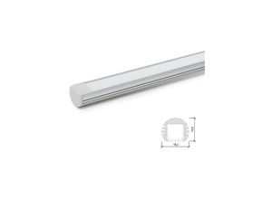 8435402527404 - Greenice - Profil Aluminium Für led -Streifen Hängend - Diffusor Milchig SU-A1818 x 2M (SU-A1818)