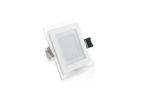 8435402528494 - Downlight-LED 6W 450Lm 4200ºK Quadrat Glas 40000H [GR-MB02-6W-W] - Natürliches Weiß