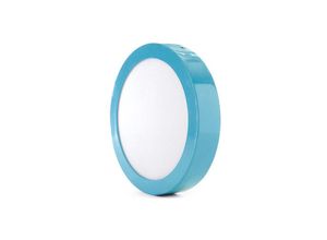 8435402539452 - Greenice - Deckenleuchte led 18W 1357Lm 3000ºK Runden Blau 40000H [HO-JM18WR-BU-WW] - Warmweiß