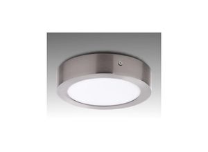 8435402546313 - Greenice - Deckenleuchte led 12W 860Lm 6000ºK Runden Satin Nickel 50000H [GL-PL-SM12RN-CW] - kaltes Weiß