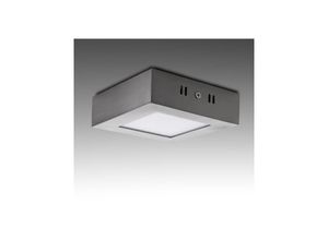 8435402546337 - Greenice - Deckenleuchte led 6W 430Lm 6000ºK Quadrat Satin Nickel 50000H [GL-PL-SM6SN-CW] - kaltes Weiß