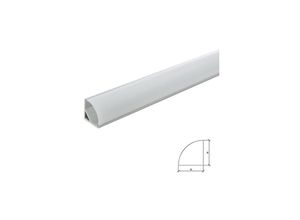 8435402549215 - Greenice - Profil Aluminium Für led -Streifen Installation Ecken - Diffusor Milchig x 2M (SU-A1616)