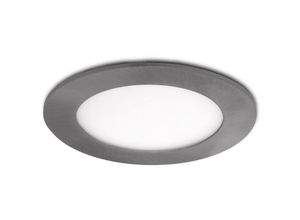 8435402550822 - Greenice - Slimline Downlight 6W 480Lm 6000ºK Runden Satin Nickel 50000H [GL-CL-R6N-CW] - kaltes Weiß