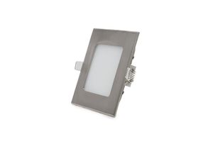 8435402550839 - Slimline Downlight 6W 480Lm 6000ºK Quadrat Satin Nickel 50000H [GL-CL-S6N-CW] - kaltes Weiß