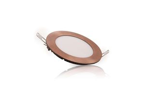 8435402555650 - Slimline Downlight 6W 449Lm 3000ºK Runden Bronze 50000H [GL-CL-R6N-B-WW] - Warmweiß