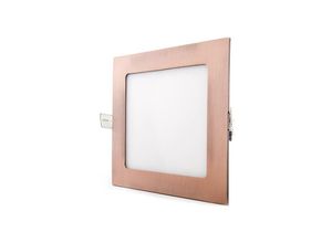 8435402555759 - Slimline downlight 12w 805lm 3000ºk quadrat bronze 50000h [gl-cl-s12n-b-ww] - Warmweiß