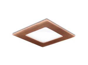 8435402555797 - Slimline downlight 6w 449lm 3000ºk quadrat bronze 50000h [gl-cl-s6n-b-ww] - Warmweiß