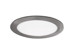 8435402560661 - Greenice - Slimline Downlight 12W 805Lm 3000ºK Runden Satin Nickel 50000H [GL-CL-R12N-WW]