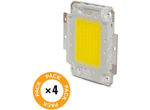 8435402569213 - Greenice - Paket 4 led s Hohe Energie 50W 5000Lm 6000ºK COB30 50000H [ch-led -50W-30MIL-CW-PK4-AP] - kaltes Weiß