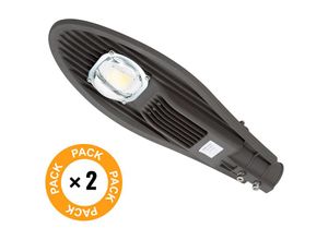 8435402569749 - Greenice - Pack 2 LED-Straßenlaternen 50W 4043Lm 3000ºK 50000H [NE-DY-STN50W-WW-PK2-AP]