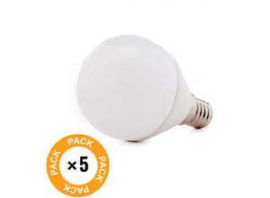 8435402574828 - Paket 5 Glühbirne LED E14 7W 520Lm 6000ºK 40000H [HO-C37-E14-7W-RC-CW-PK5-AP] - kaltes Weiß