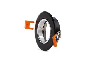 8435402587002 - Greenice - Ring Downlight Runden GU10 Ø84Mm - Schwarz (HO-GU10RING-007)