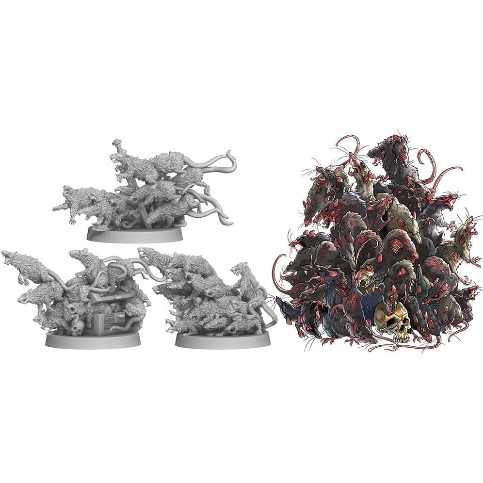 8435407621633 - Set mit 35 Figuren Zombicide Black Plague  No Rest for the Wicked