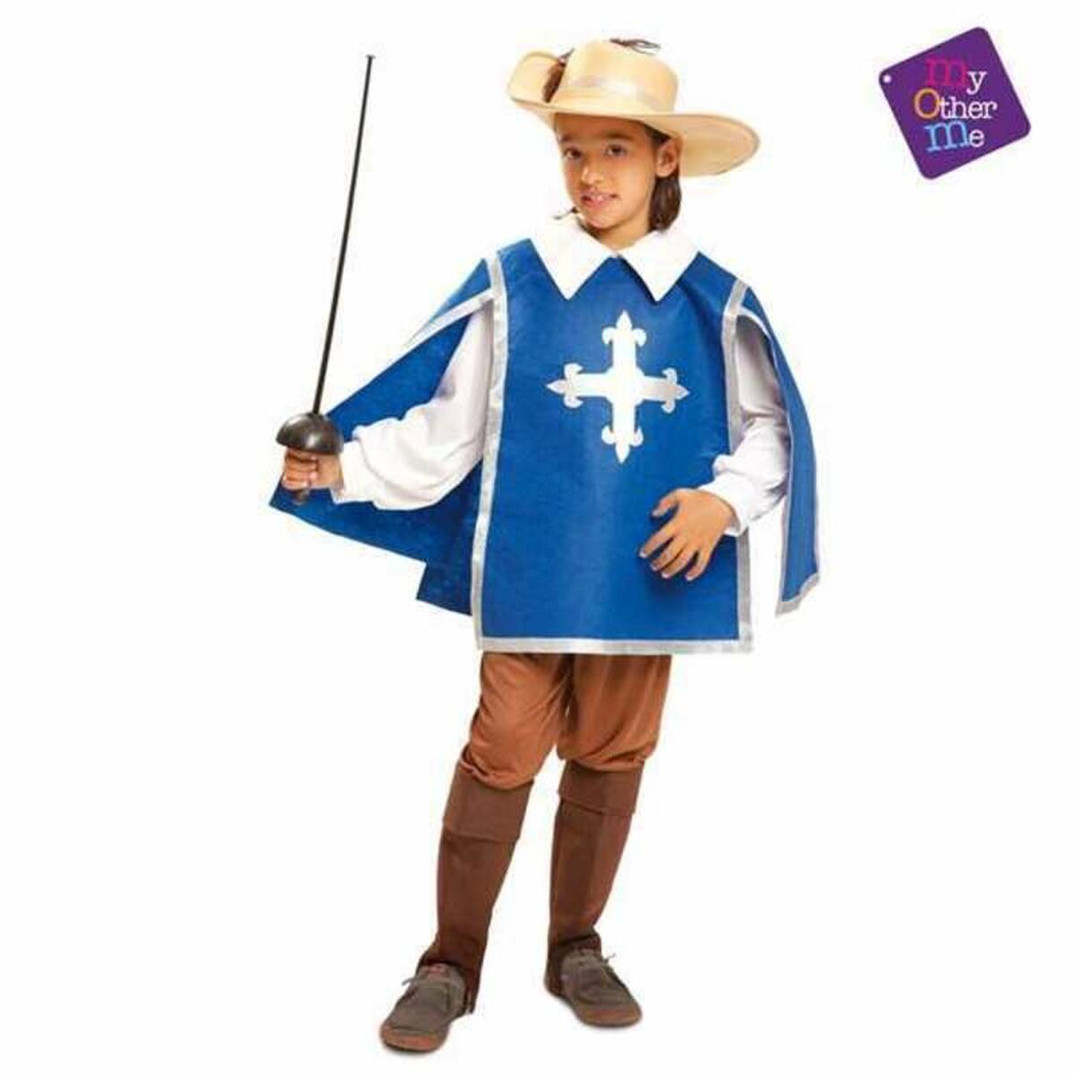 8435408211901 - Verkleidung für Kinder Musketier Blau