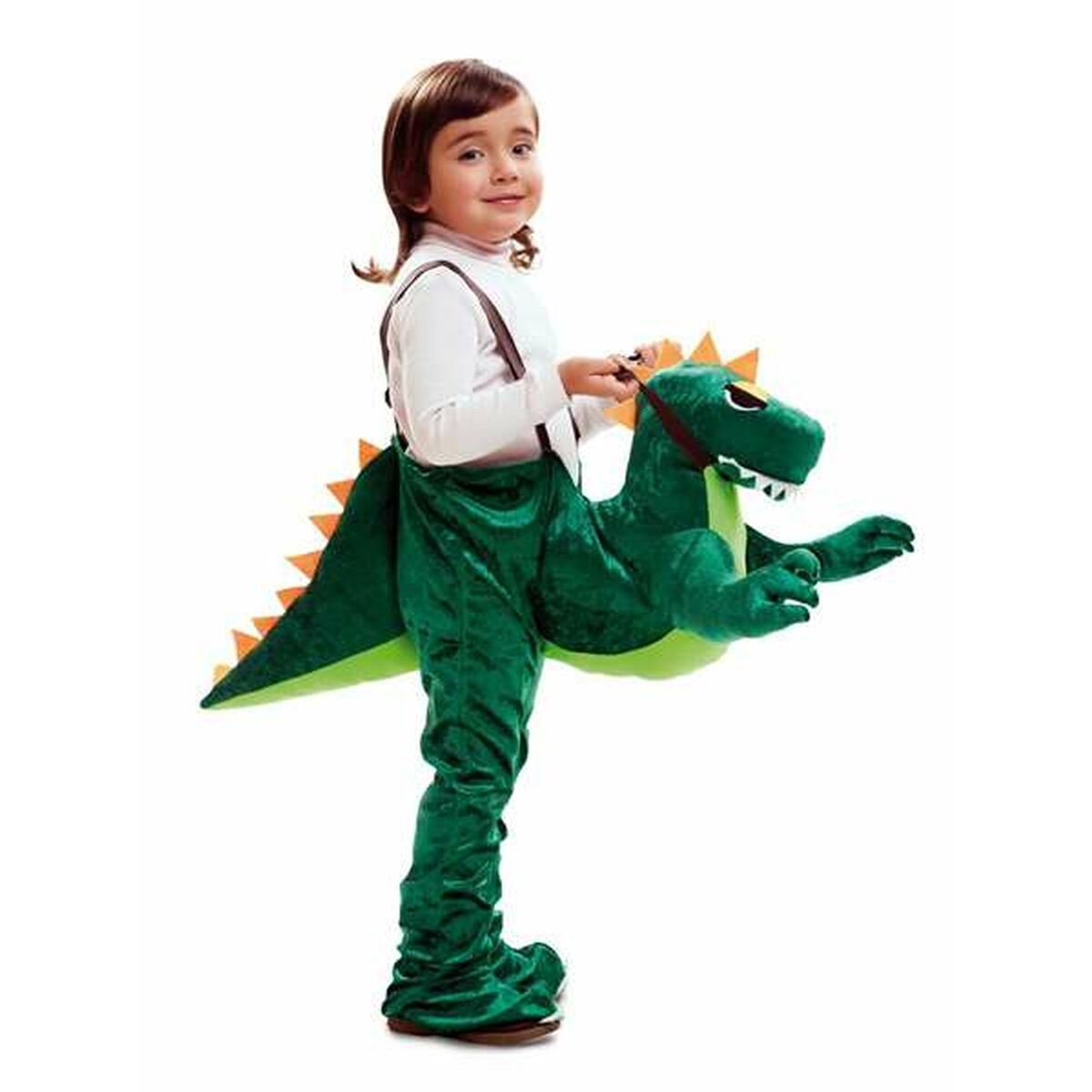 8435408226622 - Verkleidung für Kinder Dino Rider grün 8435408226622 - Verkleidung für Kinder Dino Rider grün