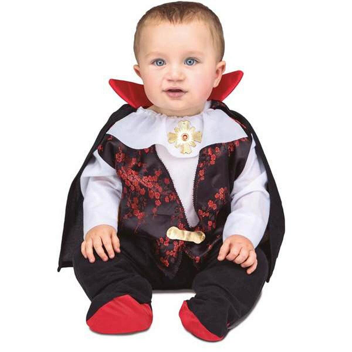 8435408232708 - Verkleidung für Babys Schwarz Drácula 12-24 Monate 8435408232708 - Verkleidung für Babys Schwarz Drácula 12-24 Monate