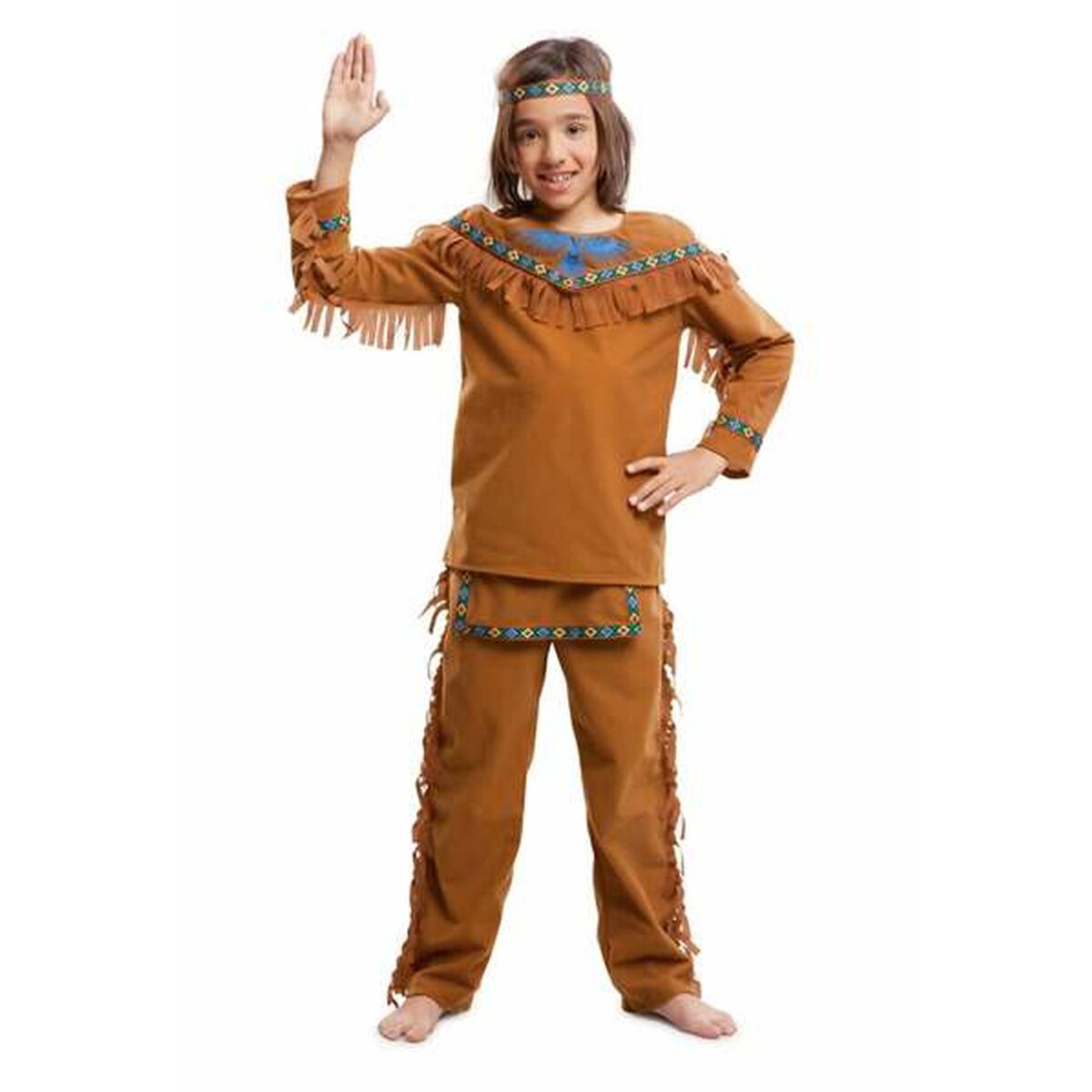 8435408233972 - Verkleidung für Kinder Indianer Braun (3 Stücke)