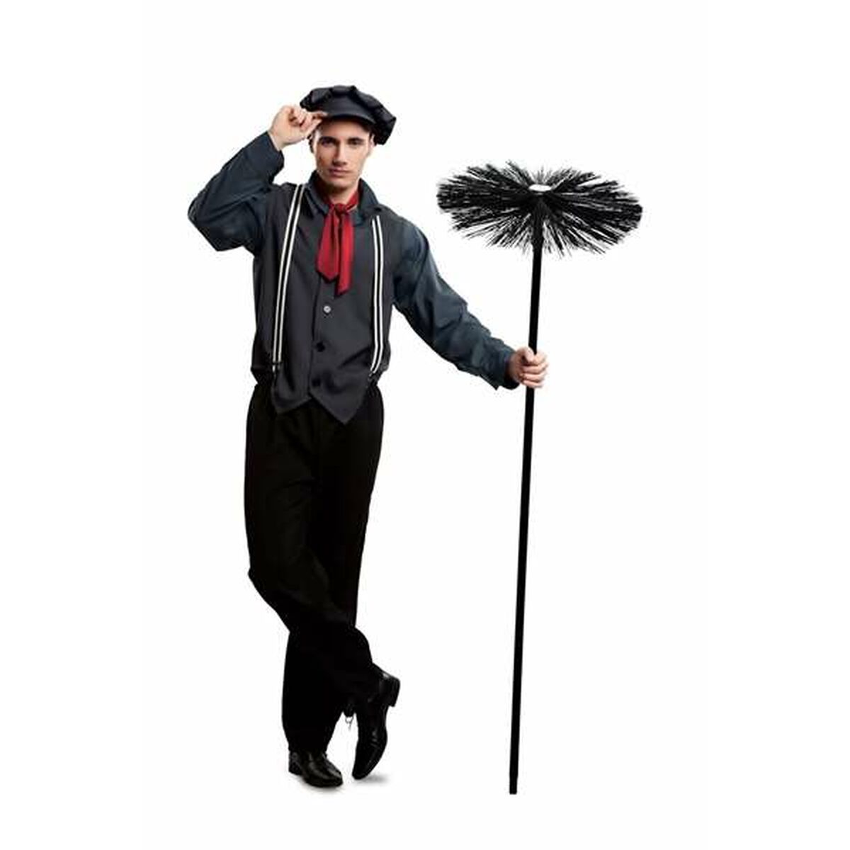 8435408234450 - Verkleidung für Erwachsene 6 Stücke Schornsteinfeger Schwarz 8435408234450 - Verkleidung für Erwachsene 6 Stücke Schornsteinfeger Schwarz