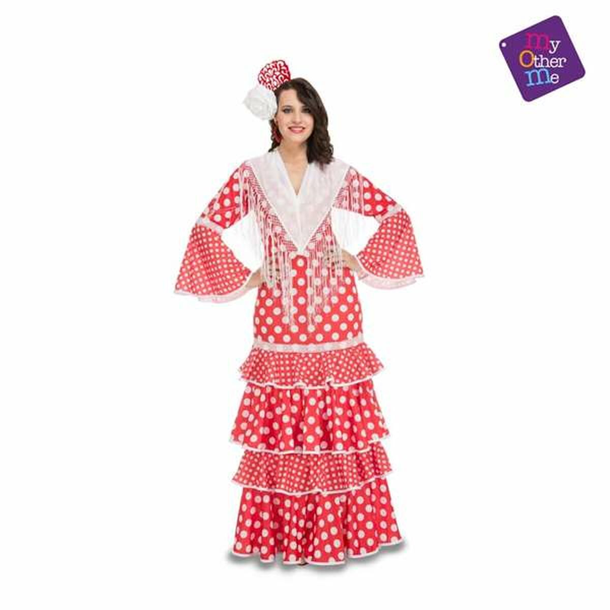 8435408238489 - Verkleidung für Erwachsene M-L Rot Flamenco-Tänzerin 8435408238489 - Verkleidung für Erwachsene M-L Rot Flamenco-Tänzerin