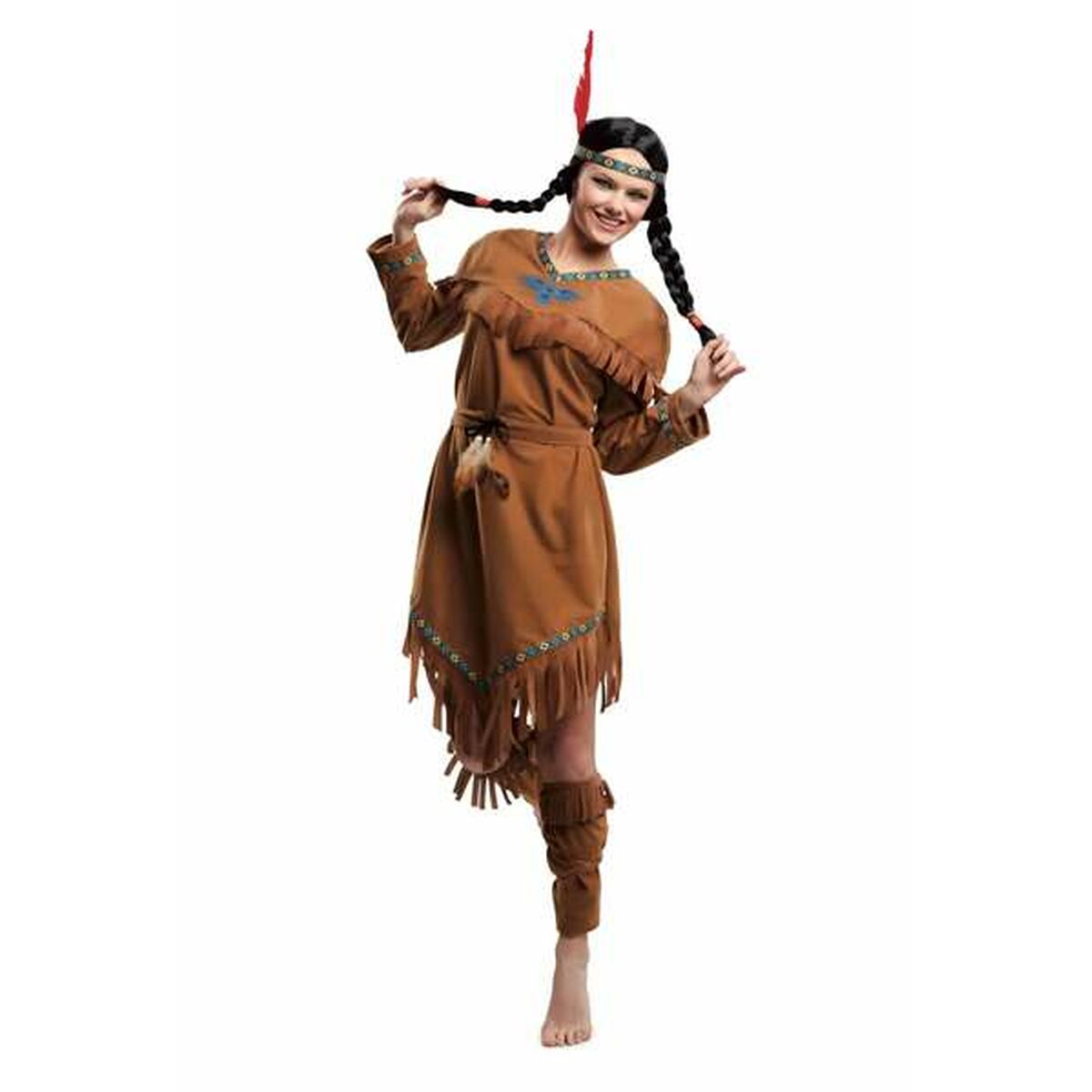 8435408244060 - Verkleidung für Erwachsene Indianer 4 Stücke 8435408244060 - Verkleidung für Erwachsene Indianer 4 Stücke
