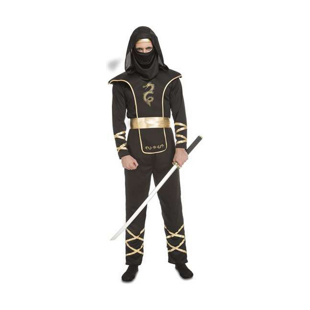 8435408248891 - Verkleidung für Erwachsene Schwarz Ninja 8435408248891 - Verkleidung für Erwachsene Schwarz Ninja