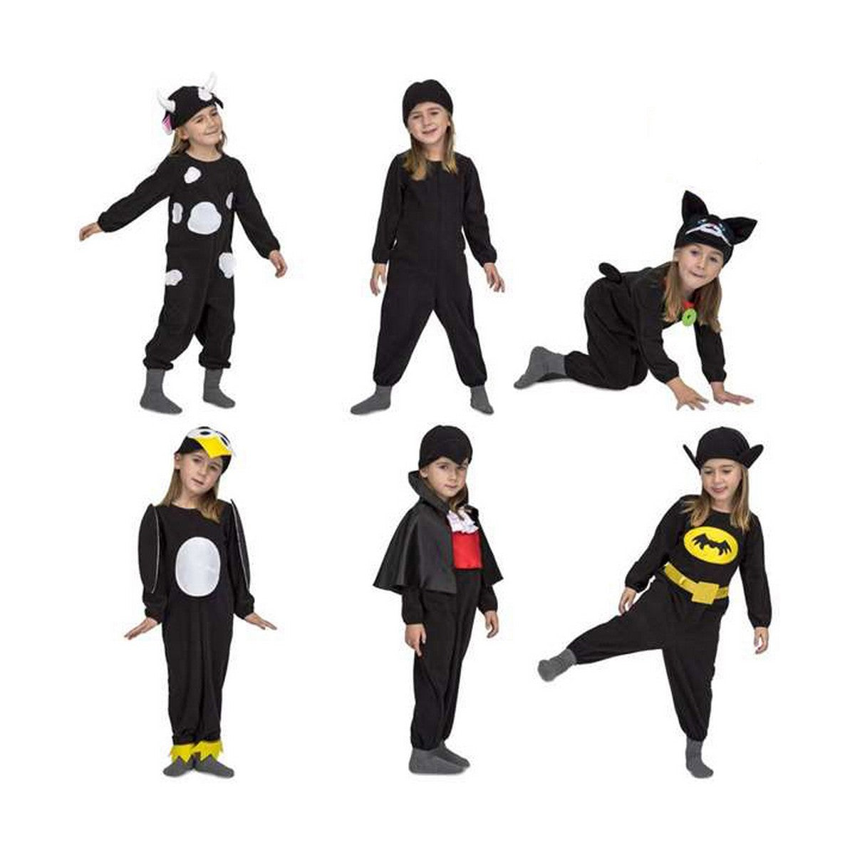 8435408251174 - Verkleidung für Kinder Quick N Fun Schwarz 8435408251174 - Verkleidung für Kinder Quick N Fun Schwarz